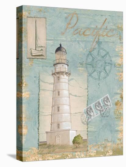 Seacoast Lighthouse II-Paul Brent-Stretched Canvas
