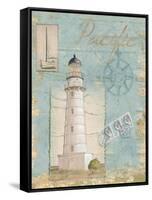 Seacoast Lighthouse II-Paul Brent-Framed Stretched Canvas