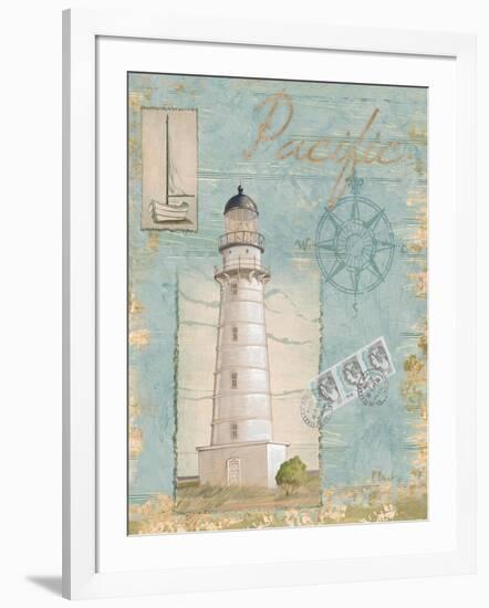 Seacoast Lighthouse II-Paul Brent-Framed Art Print