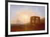 Seacoast with Ruin, Probably the Bay of Baiae-J. M. W. Turner-Framed Giclee Print