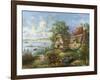 Seacove Cottage-Nicky Boehme-Framed Giclee Print