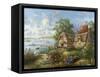 Seacove Cottage-Nicky Boehme-Framed Stretched Canvas