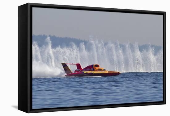 SEAFAIR, Unlimited Hydroplane Boat Races, Lake Washington, Seattle, Washington, USA-Jamie & Judy Wild-Framed Stretched Canvas