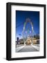 Seafarers Bridge and Convention Centre at dawn, Melbourne, Victoria, Australia-Ian Trower-Framed Photographic Print