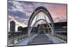 Seafarers Bridge and Convention Centre at dawn, Melbourne, Victoria, Australia-Ian Trower-Mounted Photographic Print