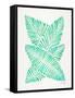 Seafoam Banana Leaves-Cat Coquillette-Framed Stretched Canvas