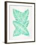 Seafoam Banana Leaves-Cat Coquillette-Framed Giclee Print