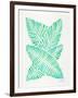 Seafoam Banana Leaves-Cat Coquillette-Framed Giclee Print