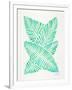 Seafoam Banana Leaves-Cat Coquillette-Framed Giclee Print