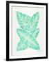 Seafoam Banana Leaves-Cat Coquillette-Framed Giclee Print