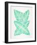 Seafoam Banana Leaves-Cat Coquillette-Framed Giclee Print