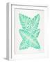 Seafoam Banana Leaves-Cat Coquillette-Framed Giclee Print