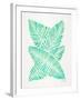 Seafoam Banana Leaves-Cat Coquillette-Framed Giclee Print