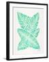 Seafoam Banana Leaves-Cat Coquillette-Framed Giclee Print