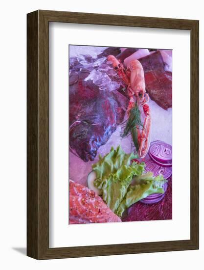 Seafood Display at Fish Market-Jon Hicks-Framed Photographic Print
