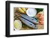 Seafood, Fish - Fresh Mackerel and Shrimps in Cuisine-Gorilla-Framed Premium Photographic Print