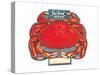 Seafood Menu, Crab-Found Image Press-Stretched Canvas