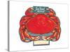 Seafood Menu, Crab-Found Image Press-Stretched Canvas