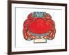 Seafood Menu, Crab-Found Image Press-Framed Giclee Print