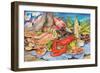 Seafood Platter-Kathleen Parr McKenna-Framed Art Print