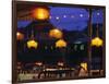 Seafood Restaurant with Lit Lanterns, Vietnam-Walter Bibikow-Framed Photographic Print