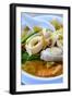 Seafood soup, Vietnamese food, Vietnam, Indochina, Southeast Asia, Asia-Alex Robinson-Framed Photographic Print