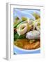 Seafood soup, Vietnamese food, Vietnam, Indochina, Southeast Asia, Asia-Alex Robinson-Framed Photographic Print