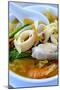 Seafood soup, Vietnamese food, Vietnam, Indochina, Southeast Asia, Asia-Alex Robinson-Mounted Photographic Print
