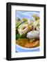 Seafood soup, Vietnamese food, Vietnam, Indochina, Southeast Asia, Asia-Alex Robinson-Framed Photographic Print