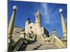 Seafront Church, Sitges, Costa Dorada (Costa Daurada), Catalonia, Spain-Ruth Tomlinson-Mounted Photographic Print