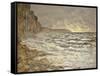 Seafront, Fecamp, 1881-Claude Monet-Framed Stretched Canvas