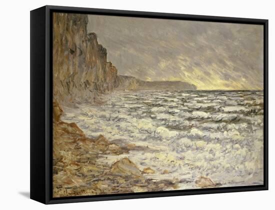 Seafront, Fecamp, 1881-Claude Monet-Framed Stretched Canvas