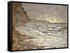 Seafront, Fécamp, 1881-Claude Monet-Framed Stretched Canvas