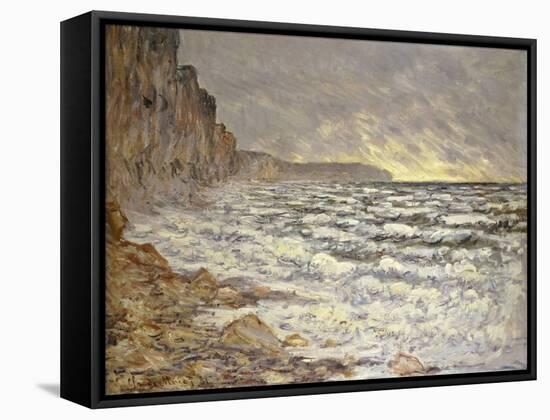 Seafront, Fécamp, 1881-Claude Monet-Framed Stretched Canvas