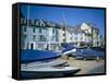 Seafront from Yacht Park, Aberdovey, Gwynedd, Wales, United Kingdom-David Hunter-Framed Stretched Canvas