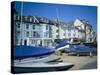 Seafront from Yacht Park, Aberdovey, Gwynedd, Wales, United Kingdom-David Hunter-Stretched Canvas