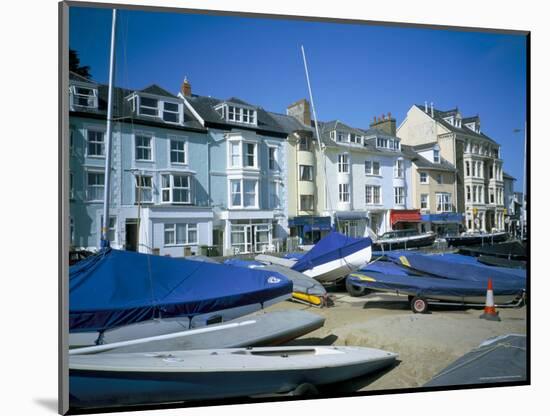 Seafront from Yacht Park, Aberdovey, Gwynedd, Wales, United Kingdom-David Hunter-Mounted Photographic Print