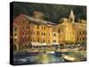 Seafront Hotel-Allayn Stevens-Stretched Canvas