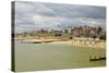 Seafront of Attractive Town with Lighthouse, Beach Huts, Southwold, Suffolk, England, UK-Rob Francis-Stretched Canvas