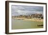 Seafront of Attractive Town with Lighthouse, Beach Huts, Southwold, Suffolk, England, UK-Rob Francis-Framed Photographic Print