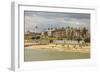 Seafront of Attractive Town with Lighthouse, Beach Huts, Southwold, Suffolk, England, UK-Rob Francis-Framed Photographic Print