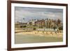 Seafront of Attractive Town with Lighthouse, Beach Huts, Southwold, Suffolk, England, UK-Rob Francis-Framed Photographic Print