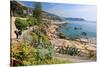 Seafront Promenade in Bordighera, Province of Imperia, Liguria, Italy-null-Stretched Canvas