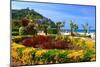 Seafront Promenade with View of Monte Igueldo Mountain in Donostia-San Sebastian on Costa Vasca-null-Mounted Art Print