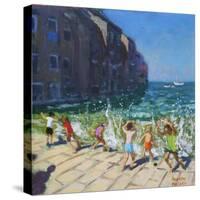 Seafront, Rovinj, Croatia-Andrew Macara-Stretched Canvas