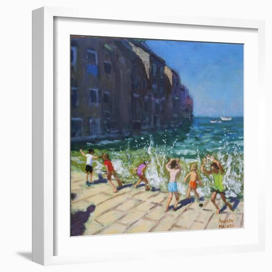 Seafront, Rovinj, Croatia-Andrew Macara-Framed Giclee Print