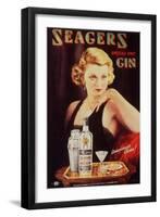 Seagers, Glamour Gin Cocktails, UK, 1930-null-Framed Giclee Print