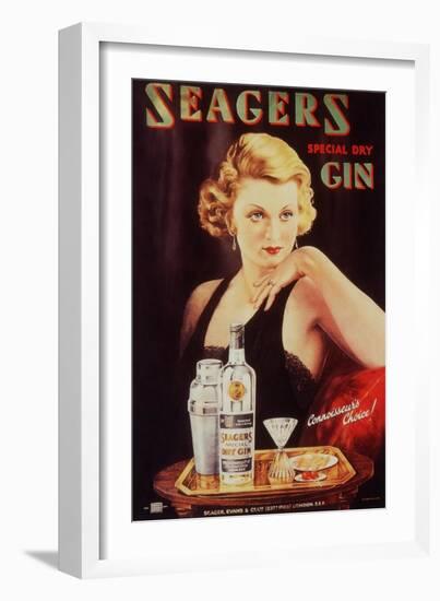 Seagers, Glamour Gin Cocktails, UK, 1930-null-Framed Giclee Print