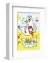 Seagull and Chips - Tommy Human Cartoon Print-Tommy Human-Framed Giclee Print