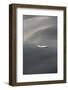 Seagull feather floating on calm water-Stuart Westmorland-Framed Photographic Print